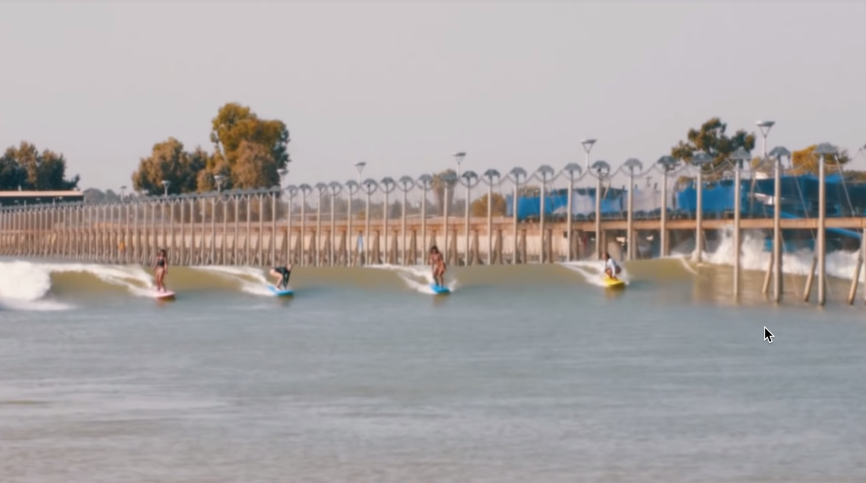 Beginners at the Surf Ranch