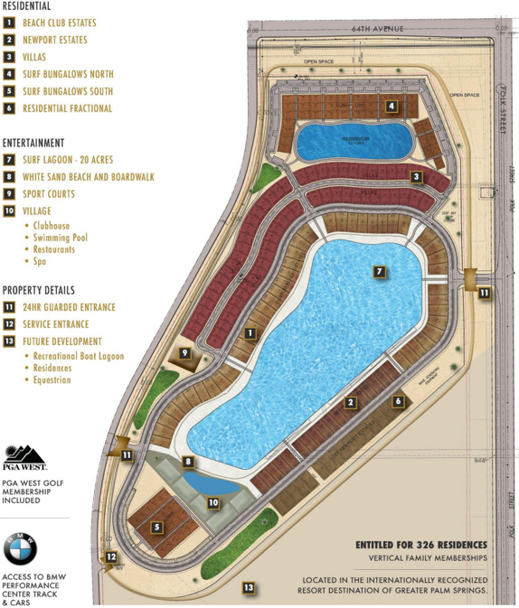 Thermal Beach Club Wave Pool Plan