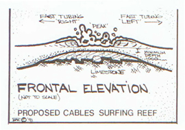 Cables Artificial Surf Reef - Drawing